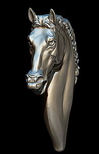 horse head testa cavallo 3D model