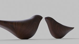 Wooden Bird Showpieces