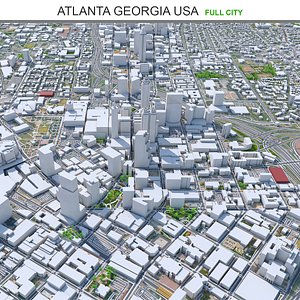 3D model city area building