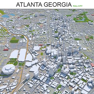 3D model city area building
