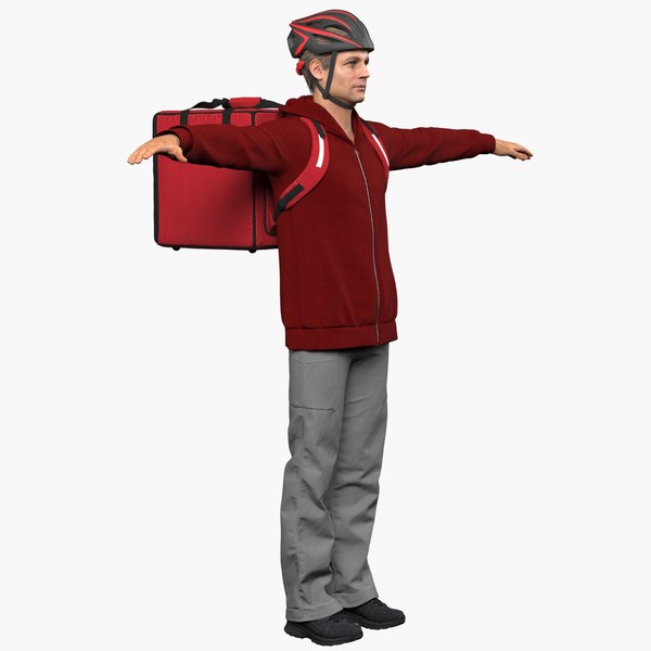 modelo 3d Delivery Bicycle Rider - TurboSquid 2042808