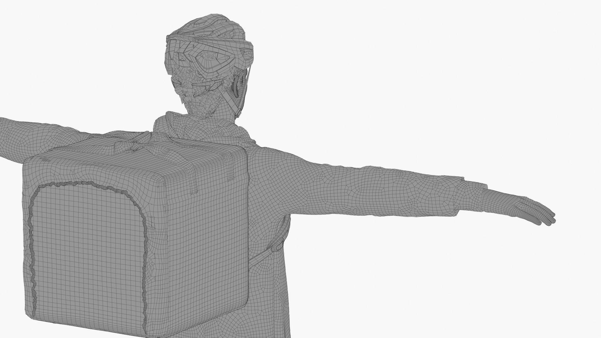 3D Delivery Bicycle Rider - TurboSquid 2042808