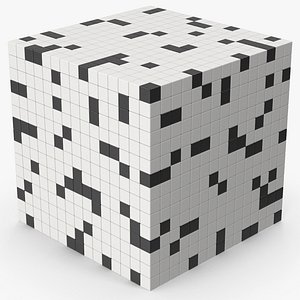 3D Crossword Puzzle Cube model