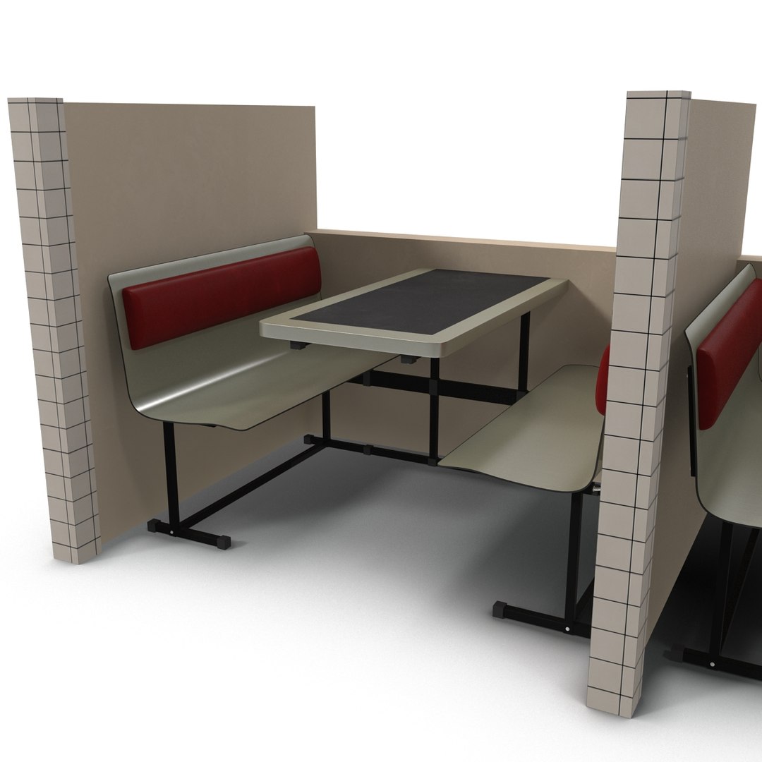 Booths Seating 3d Max