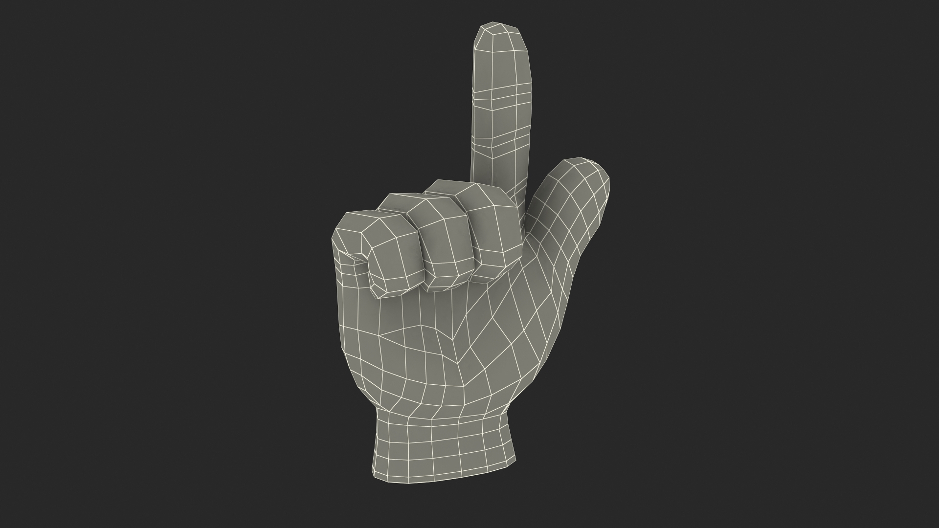 3D Model Backhand Index Pointing Emoji - TurboSquid 1549803