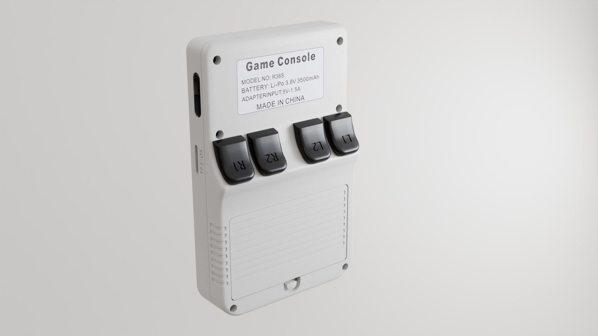 R36S Handheld Console white 3D model https://p.turbosquid.com/ts-thumb/ru/1s5SxC/2j/2/png/1776072706/1920x1080/fit_q87/cd21543ae44d59f28c3d609d63a4c900ea7e7a3d/2.jpg