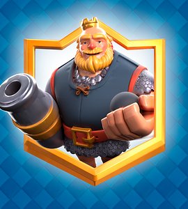 Clash Royale Royal Giant Card 3D model