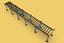 EXPANDABLE FLEXIBLE SCISSOR ROLLER CONVEYOR