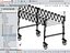 EXPANDABLE FLEXIBLE SCISSOR ROLLER CONVEYOR