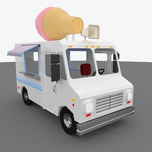 3D ice cream truck