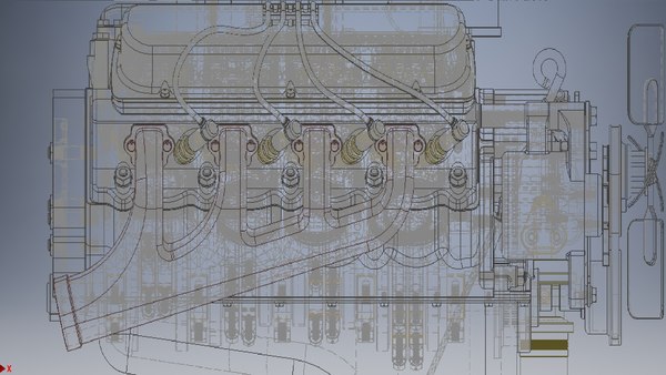 modelo 3d Conjunto de motor V8 modelo 3d - TurboSquid 2100200