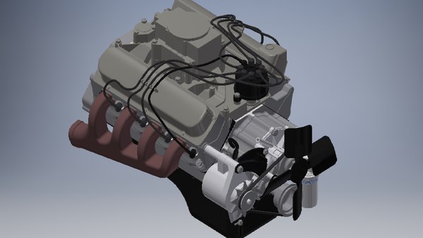 modelo 3d Conjunto de motor V8 modelo 3d - TurboSquid 2100200