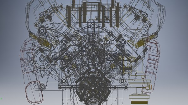 modelo 3d Conjunto de motor V8 modelo 3d - TurboSquid 2100200