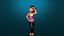 Cartoon Stilisierte-Kid-Teen-Baby-3D-Modell-Rigged
