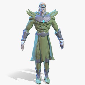 Forest Elf Lowpoly Style