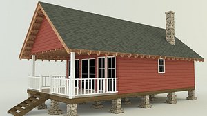 3D Guest house model model