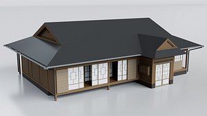 Traditional Japanese House 3D model