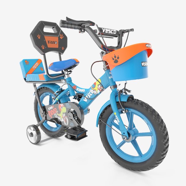 VESCO Kiddo Cycle 14-T Kids Sports Bicycle Training Wheels 3D model