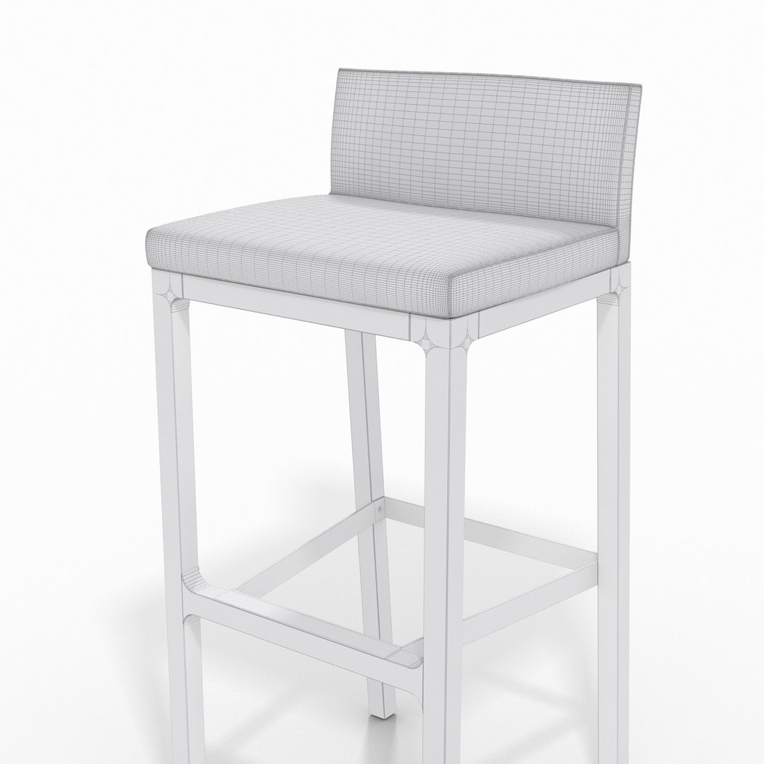 3D bross stool model - TurboSquid 1523521