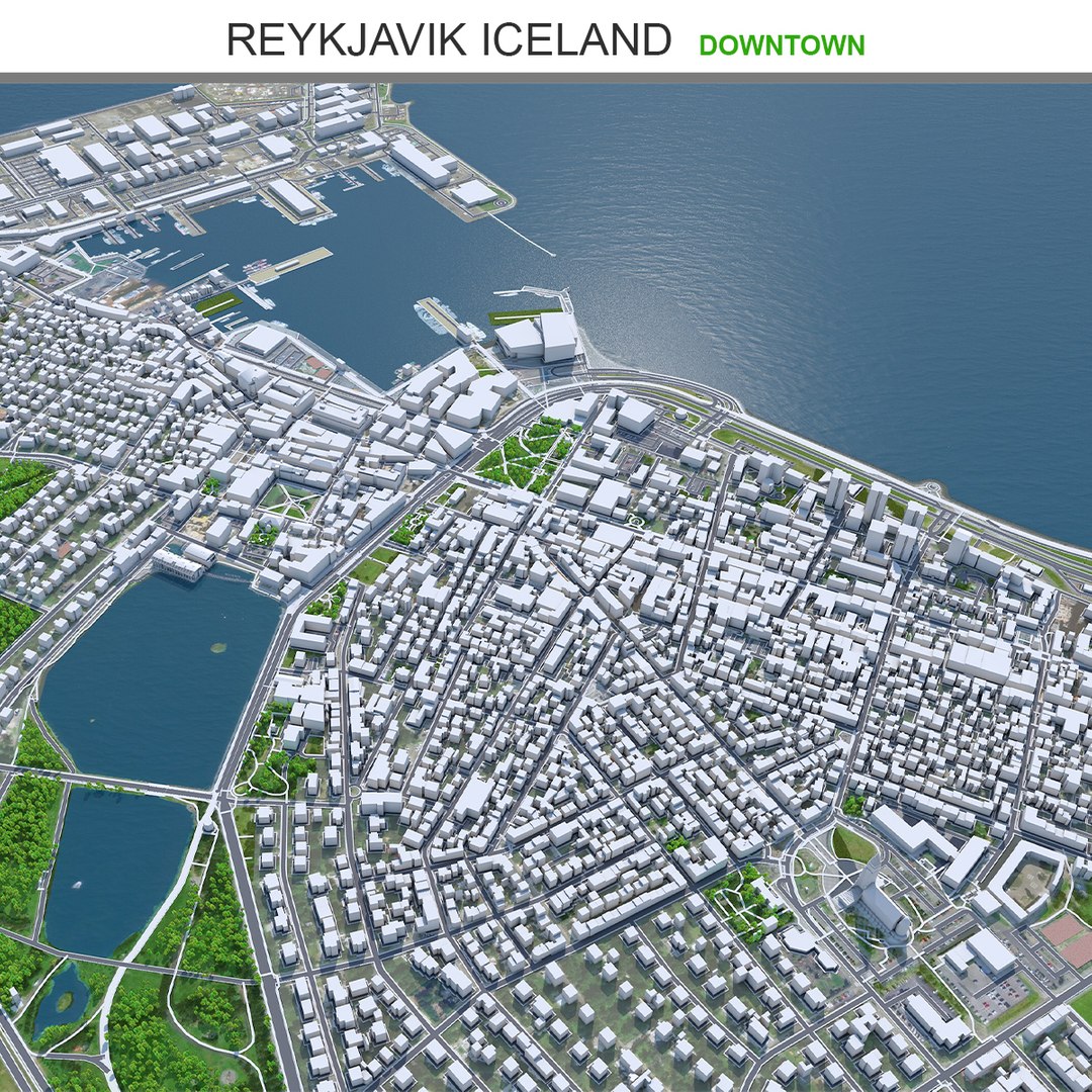 Reykjavik Downtown Iceland 3D model - TurboSquid 1989742