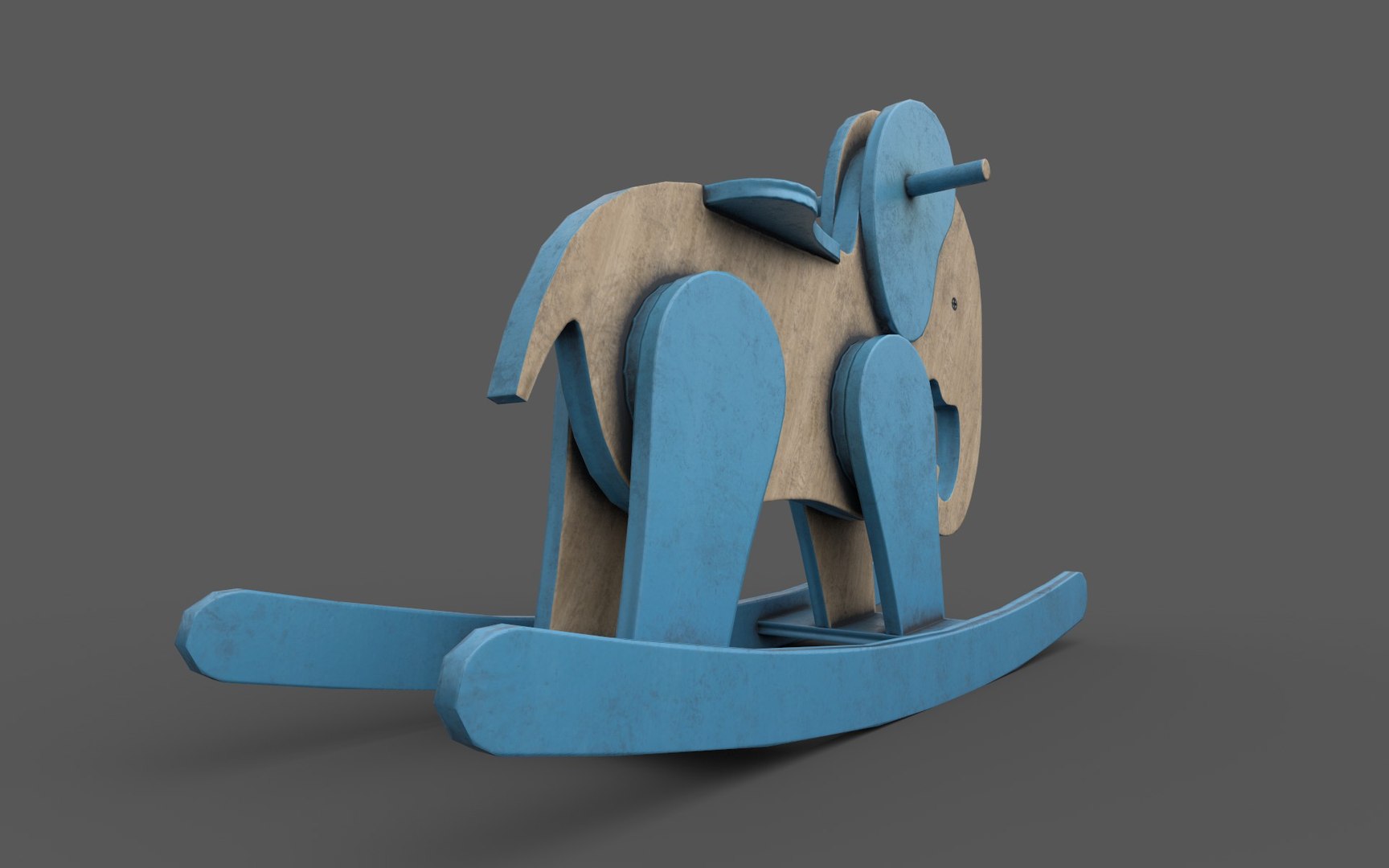 Wooden Elephant Rocking Horse 3D Model - TurboSquid 1438555