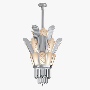 Andy Torton Art Deco Chandelier