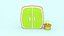 Cartoon Boy room - Low-poly 3D model Low-poly 3D model