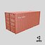 Intermodal Shipping Container 20-foot-long