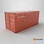 Intermodal Shipping Container 20-foot-long