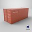 Intermodal Shipping Container 20-foot-long