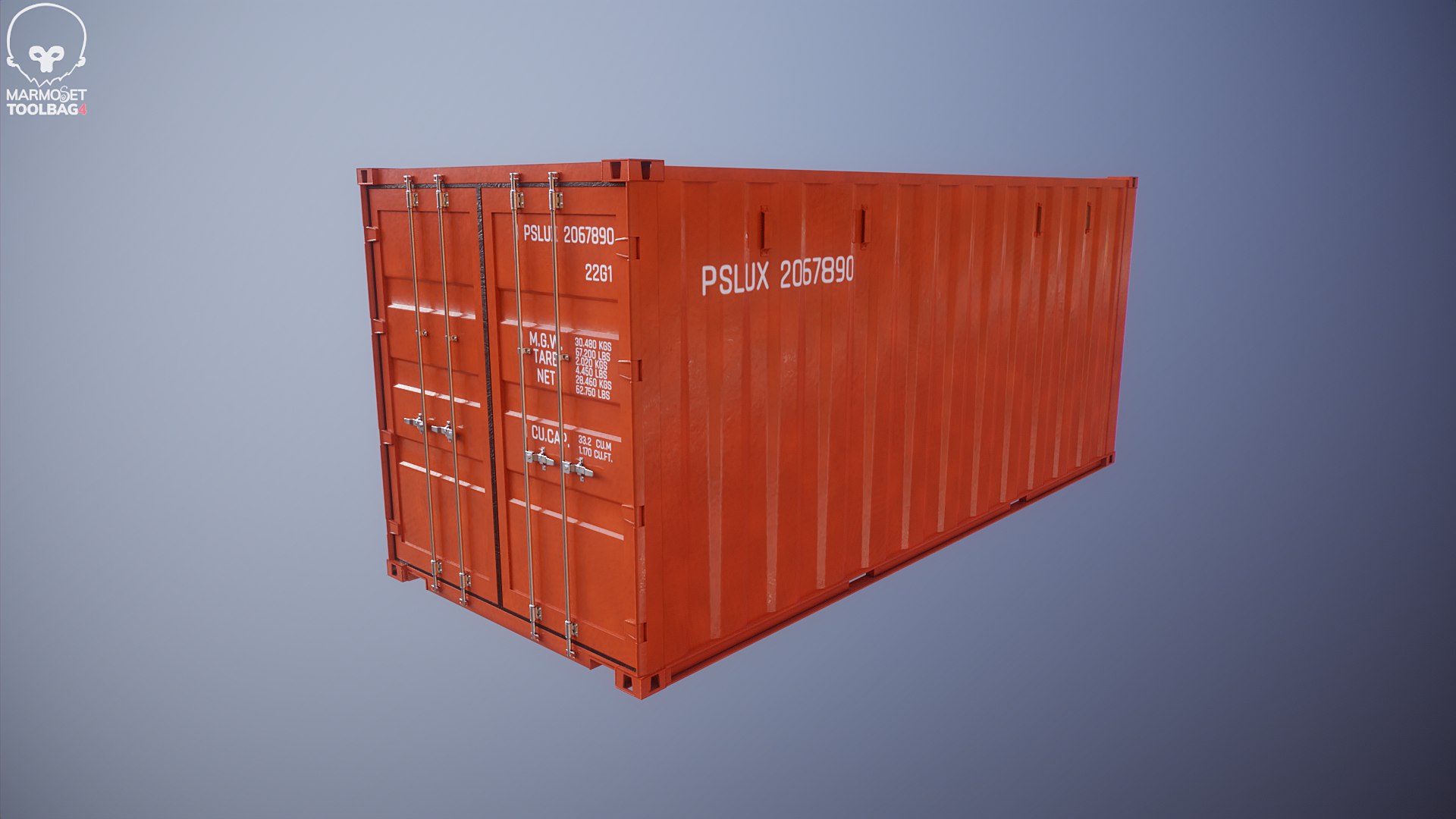 Intermodal Shipping Container 20-foot-long 3D model https://p.turbosquid.com/ts-thumb/ru/k9gcz3/sH/sc20orange_toolbag/png/1725009784/1920x1080/fit_q87/352c991f84b09f65ff7ce7e4cbe21ef30dbd913c/sc20orange_toolbag.jpg