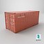 Intermodal Shipping Container 20-foot-long