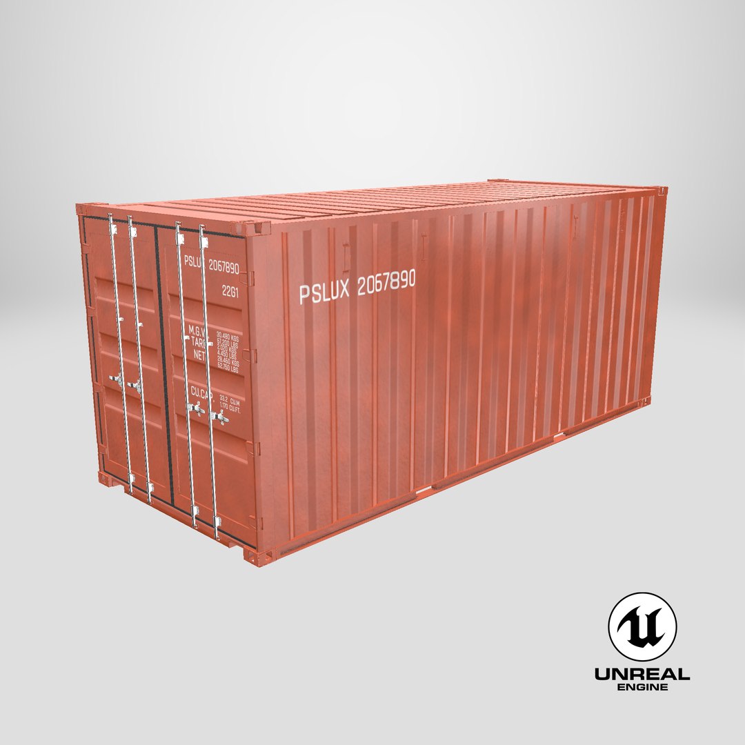 Intermodal Shipping Container 20-foot-long 3D model https://p.turbosquid.com/ts-thumb/ru/k9gcz3/yw/stemcell_unreal_render/png/1726495796/1920x1080/fit_q87/d74bea0572332f5cdaed421aacf4740b7fc7e5a5/stemcell_unreal_render.jpg