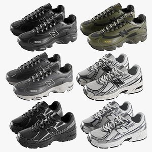 3D New Balance Sneakers Bundle 05
