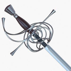 3D Rapier sword