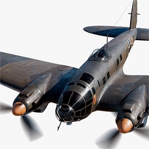 He-111 German bomber WW2 PBR