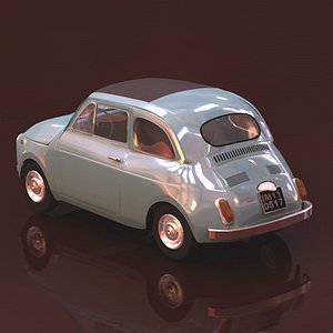 3d model fiat 500
