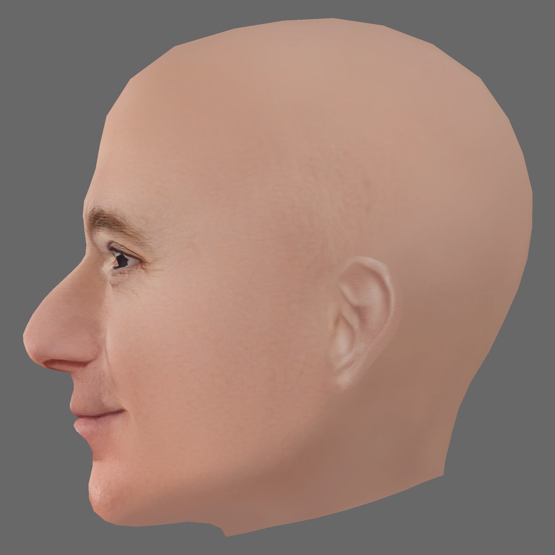 Jeff Bezos Head - Low Poly Head For Game 3D Model - TurboSquid 2213817