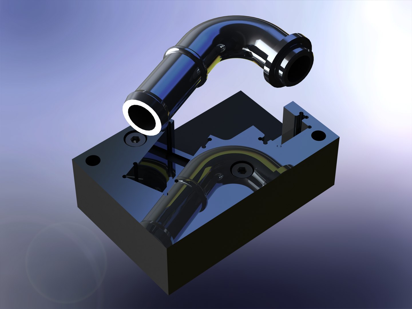 3D Cooling Pipe Bending Inspection Gauge TurboSquid 2176303