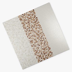 Tile Emigres Glass Maroon & Beige