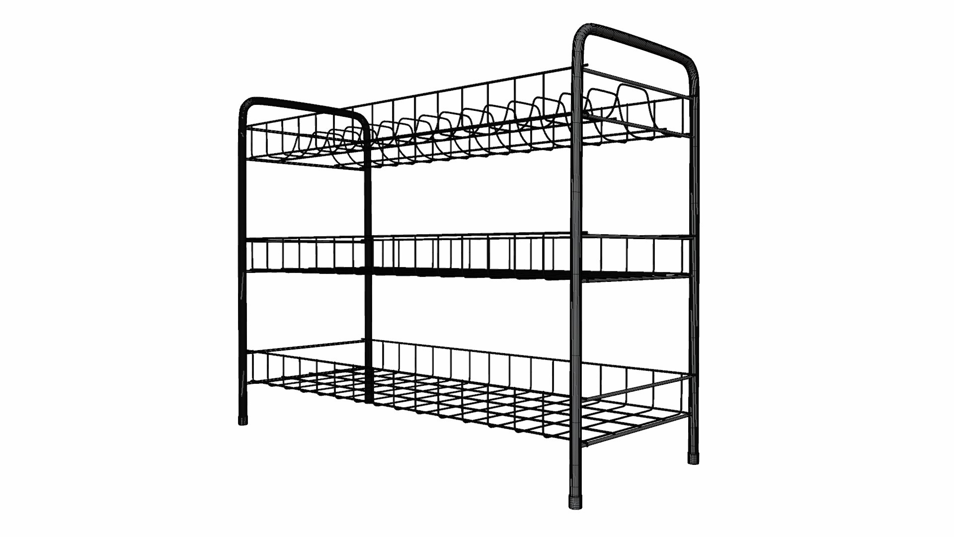 Wire Shelf 3D Model - TurboSquid 1966932