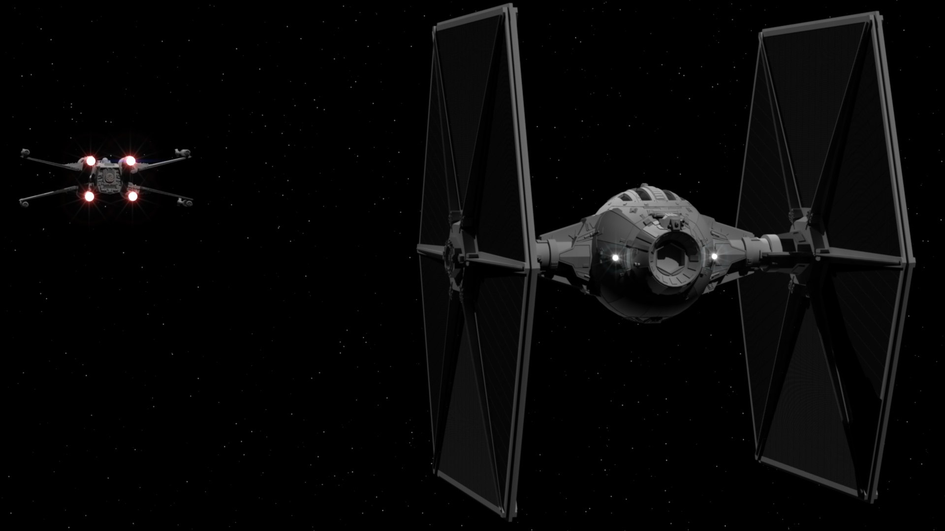 3d Tie Fighter