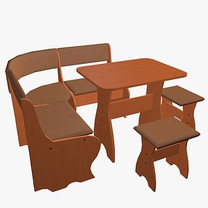 kitchen set furniture 3d model