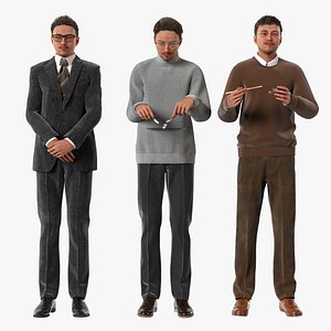 3D Rigged Modular Character - Asian Man 3D model - MG2 - Blender UE5 C4D model