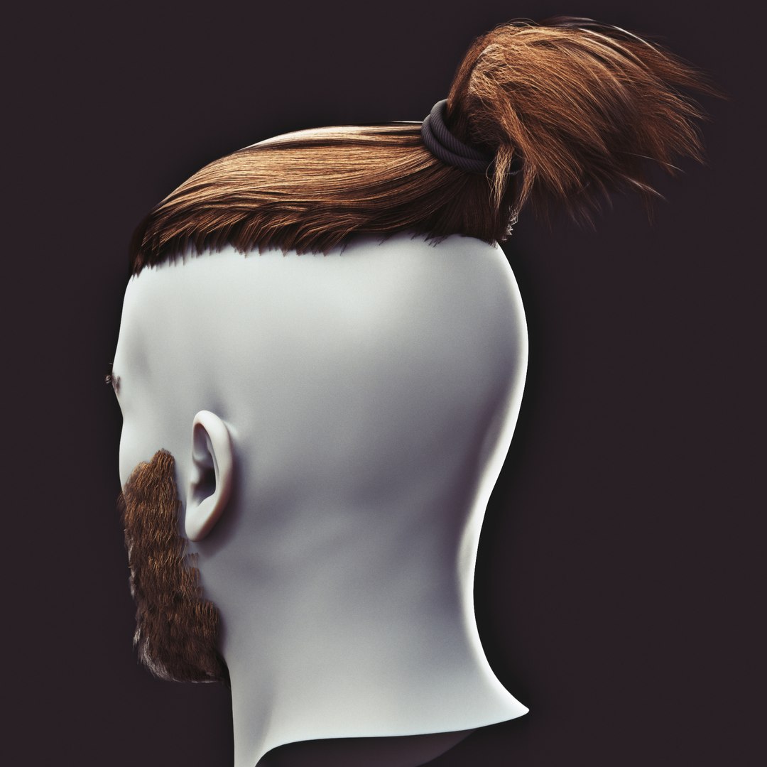 3d Beard Undercut Model Turbosquid 1399198 1679