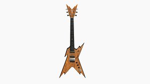 Electric Guitar B06 Wood - Music Instrument Design 3D model