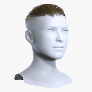 Men Textured Spiky Crop Fade Light Brown Hair 3D Asset model
