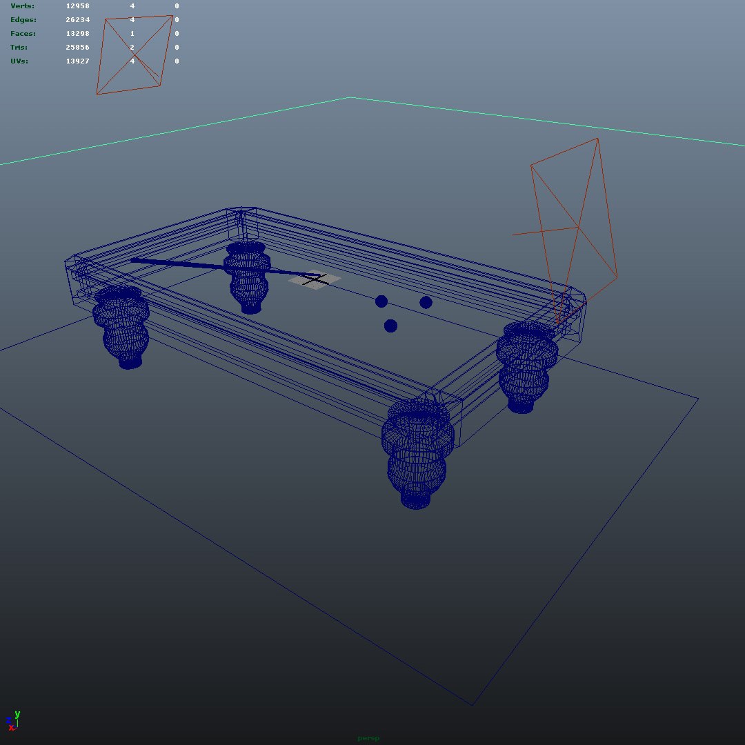 Billiard Table 3d Model