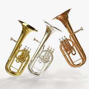 Alto Horn and  Tenor Horn  Three Types of Materials  Brass Copper and Silver