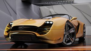 3D model Sports car
